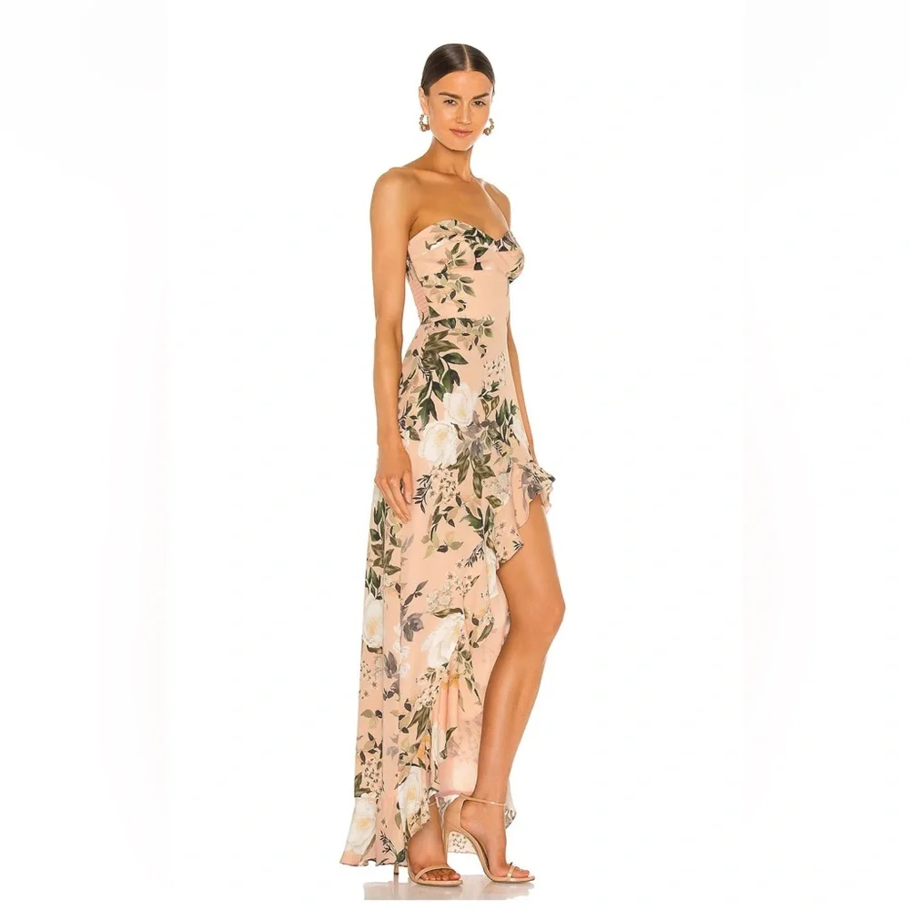 Amanda Uprichard X REVOLVE Eden Gown in Juniper Floral SMALL NWT $301 - Picture 2 of 7